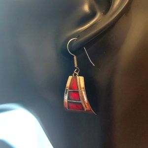 Vintage Sterling silver drop earrings